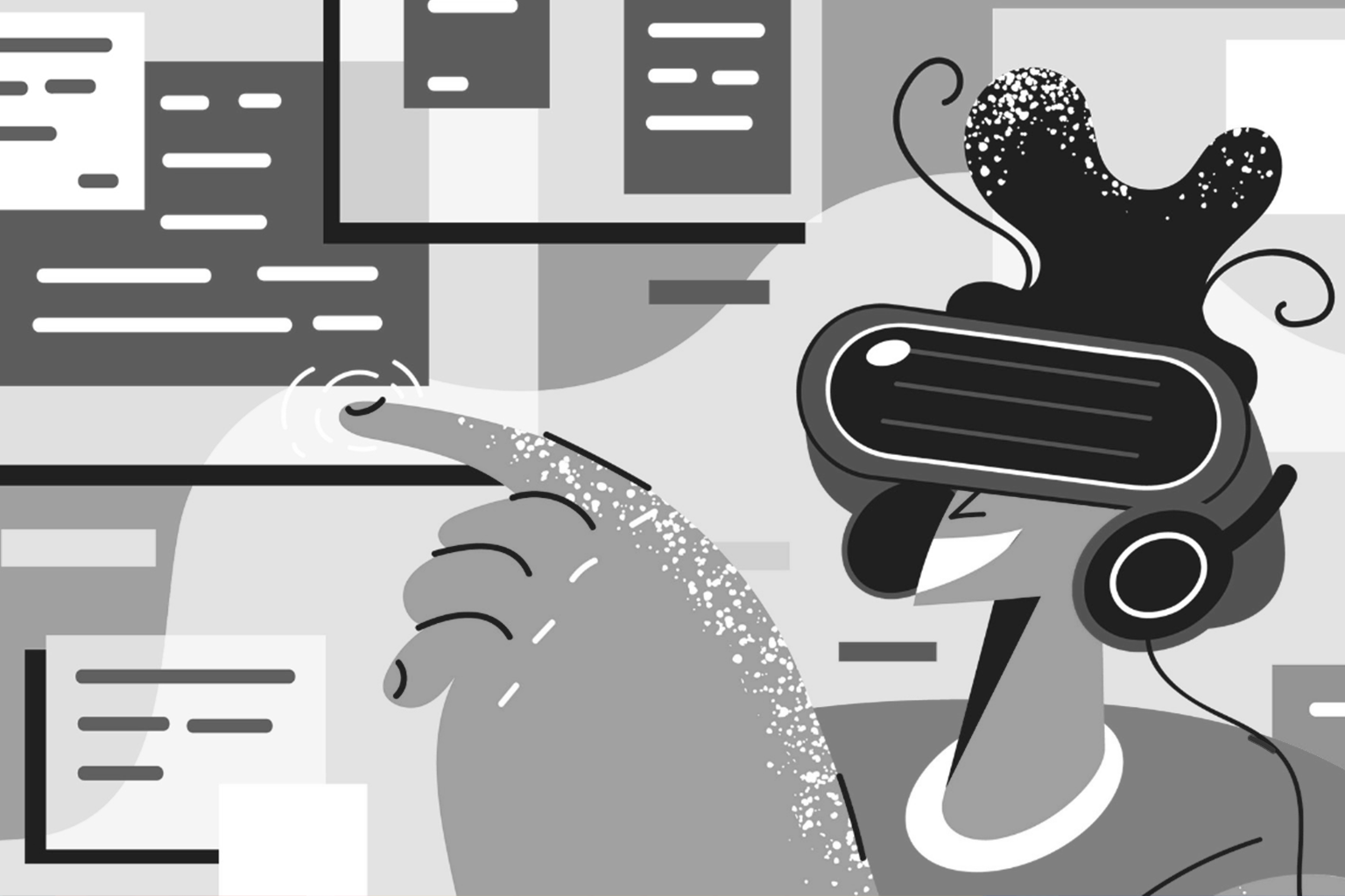 Dual client architecture diagram showing a website interface designed for both a human user and an AI agent, illustrating agentic UX design principles by Webifii.