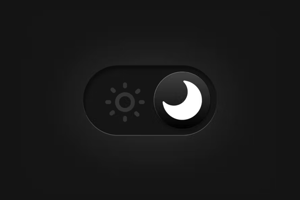 A sophisticated digital dashboard featuring off-black surfaces and deep grey typography, illustrating Webifii's Dark Mode UX strategy for reducing visual fatigue and maximizing user retention.
