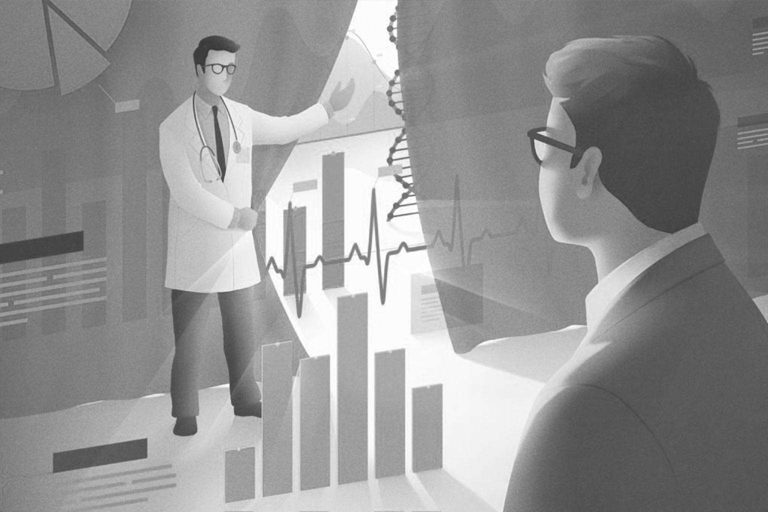 Wireframes and analytics dashboards highlighting the discovery phase of a premium digital product build.