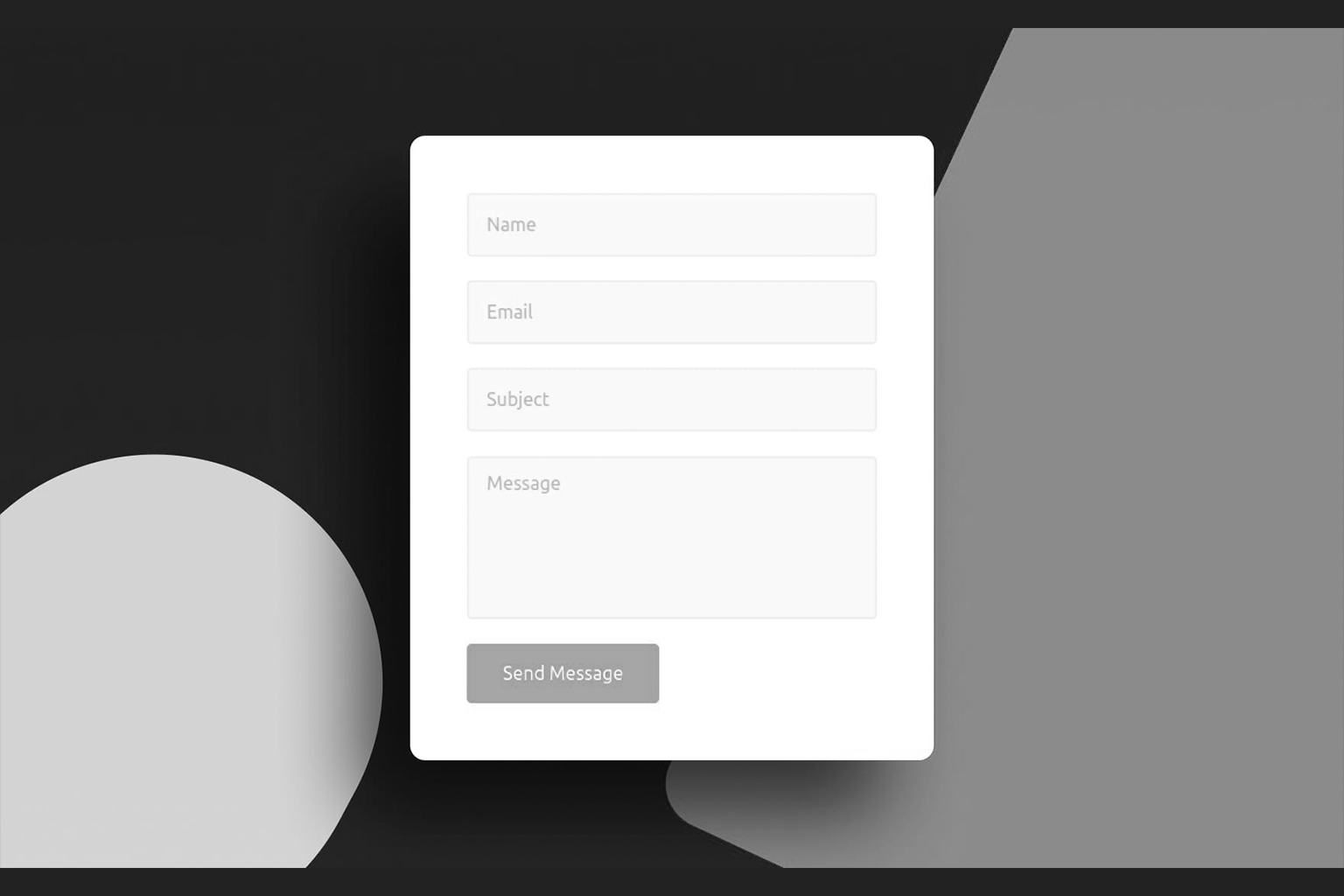 Cognitive ease contact form UX design with simplified input fields and frictionless layout for higher conversion rates — Webifii