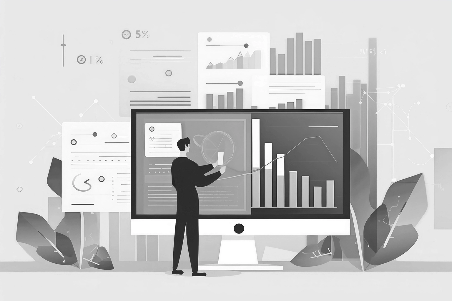 Real-time data-driven UI dashboard showing behavioral analytics and adaptive interface signals